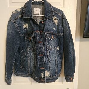 Classic Posh Distressed Denim Jacket